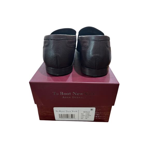 To Boot New York Deville Leather Penny Loafer - Wood sz. 13 us - Picture 8 of 12